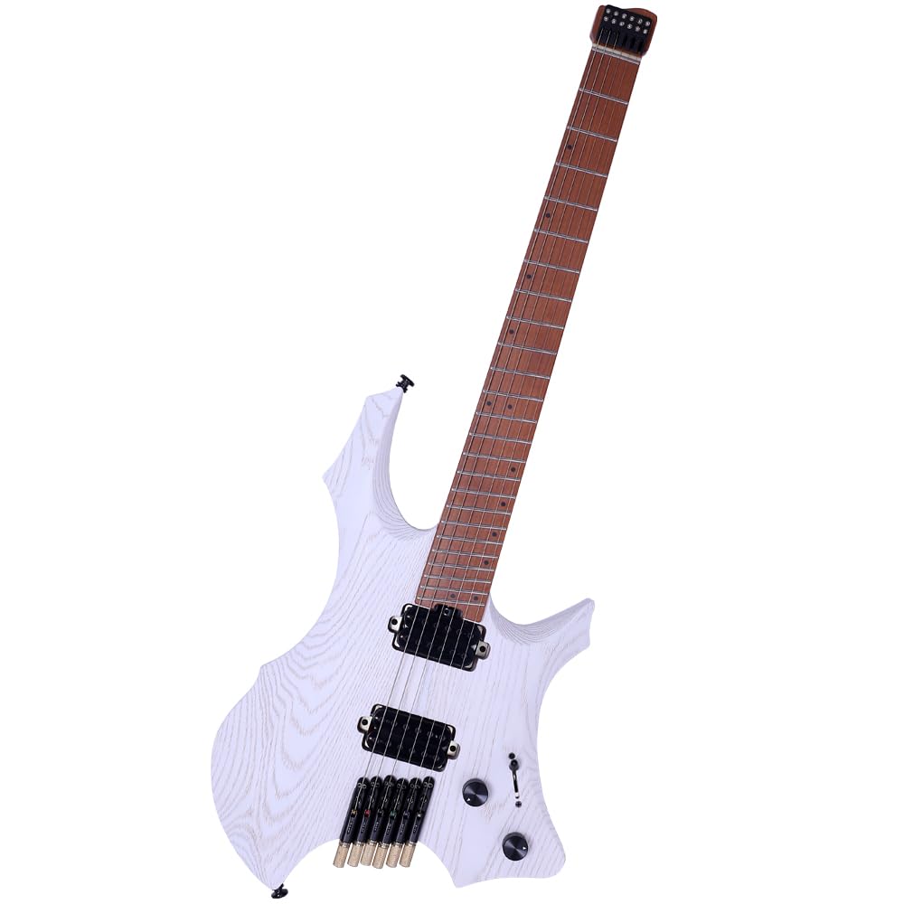 Amazon.com: Acepro Headless Electric Guitar for Travel, 6 String